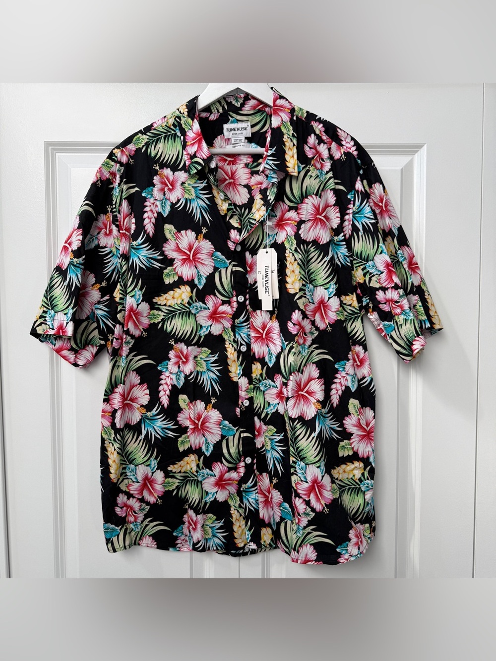 Tunevuse 2XL Hawaiian Shirt Tropical Aloha Button Up